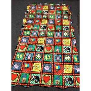 Joyce Miller 1970s Twin 96" x 56" Sears Quilted Bedspread Comforter Gramma Loves
